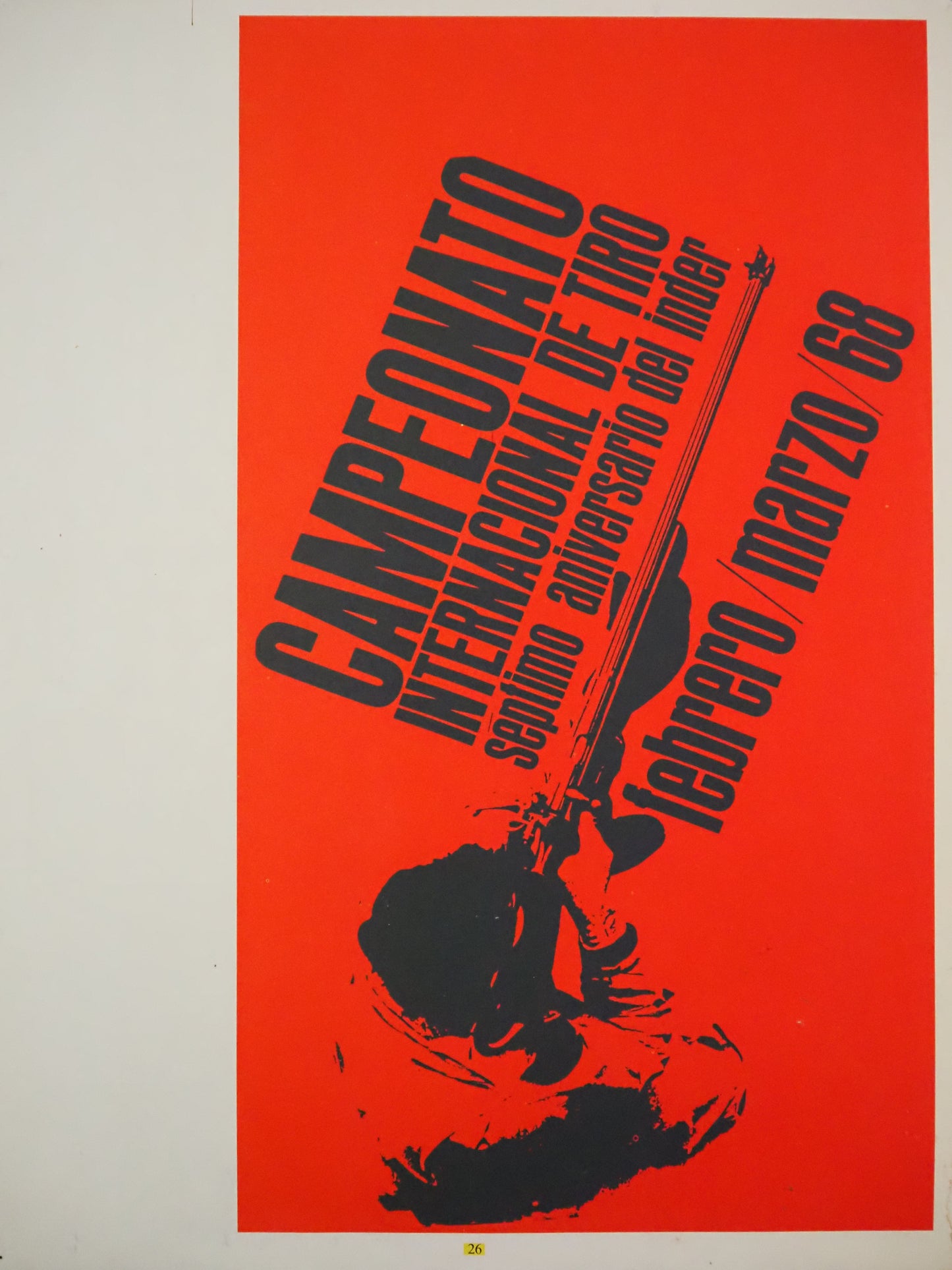 1965 Cuban Revolution Anniversary Poster - Original Vintage Poster