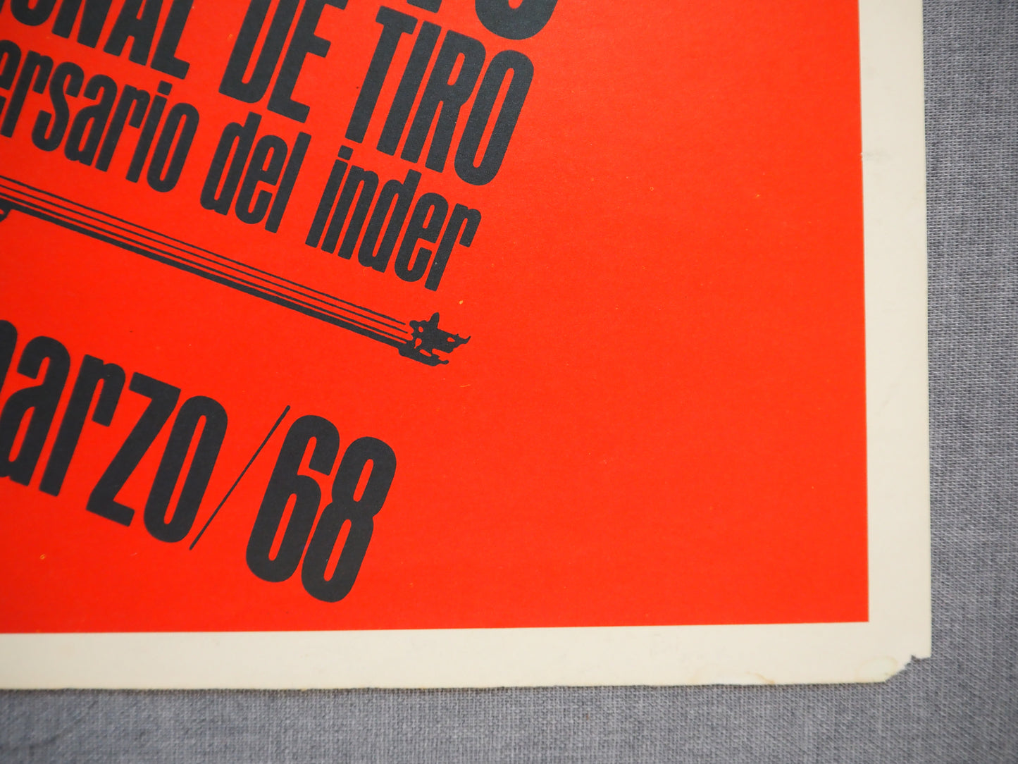 1965 Cuban Revolution Anniversary Poster - Original Vintage Poster