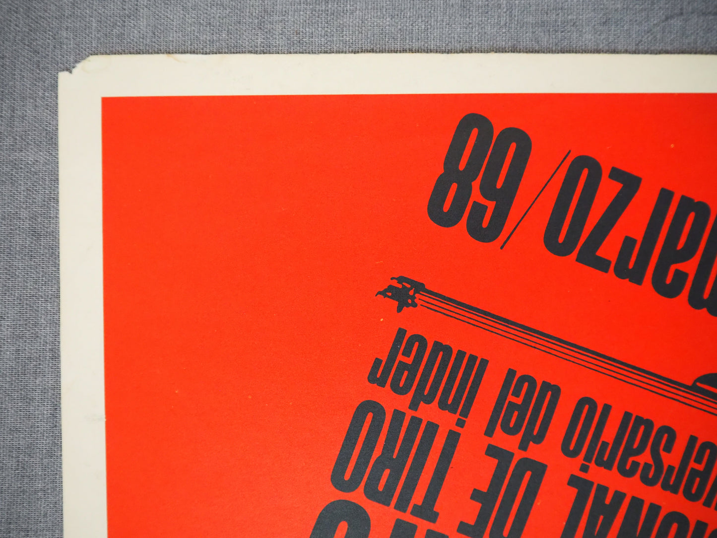 1965 Cuban Revolution Anniversary Poster - Original Vintage Poster