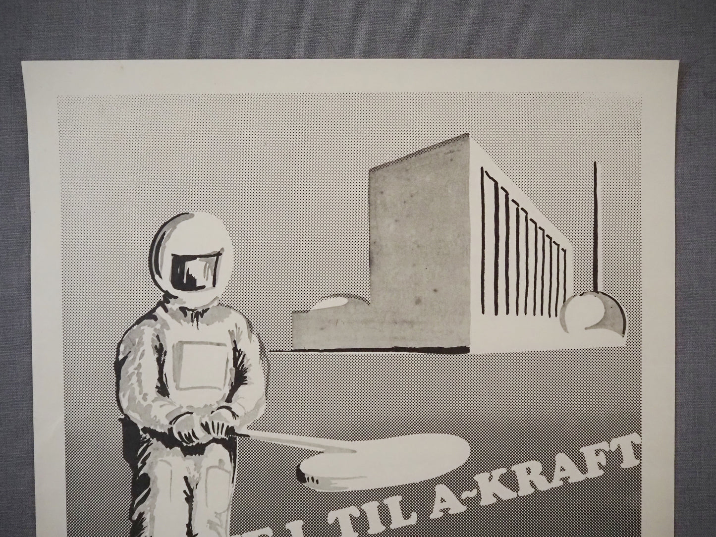 1980 Anti-Nuclear Poster - Scandinavian Protest Art - Original Vintage Poster