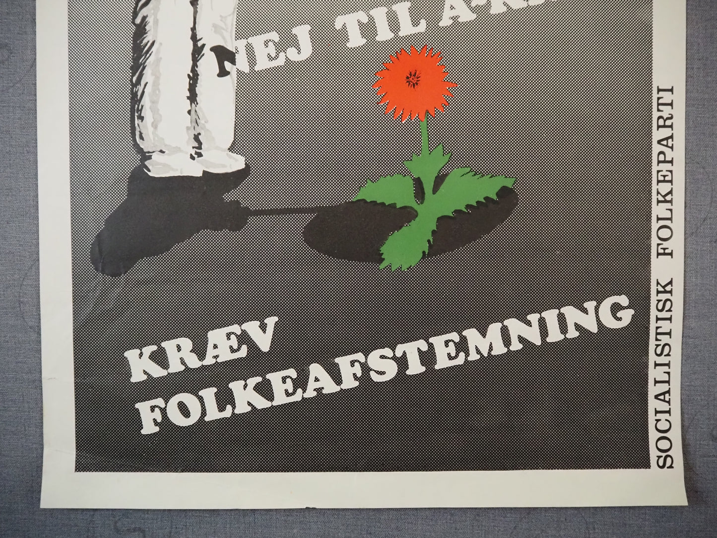 1980 Anti-Nuclear Poster - Scandinavian Protest Art - Original Vintage Poster