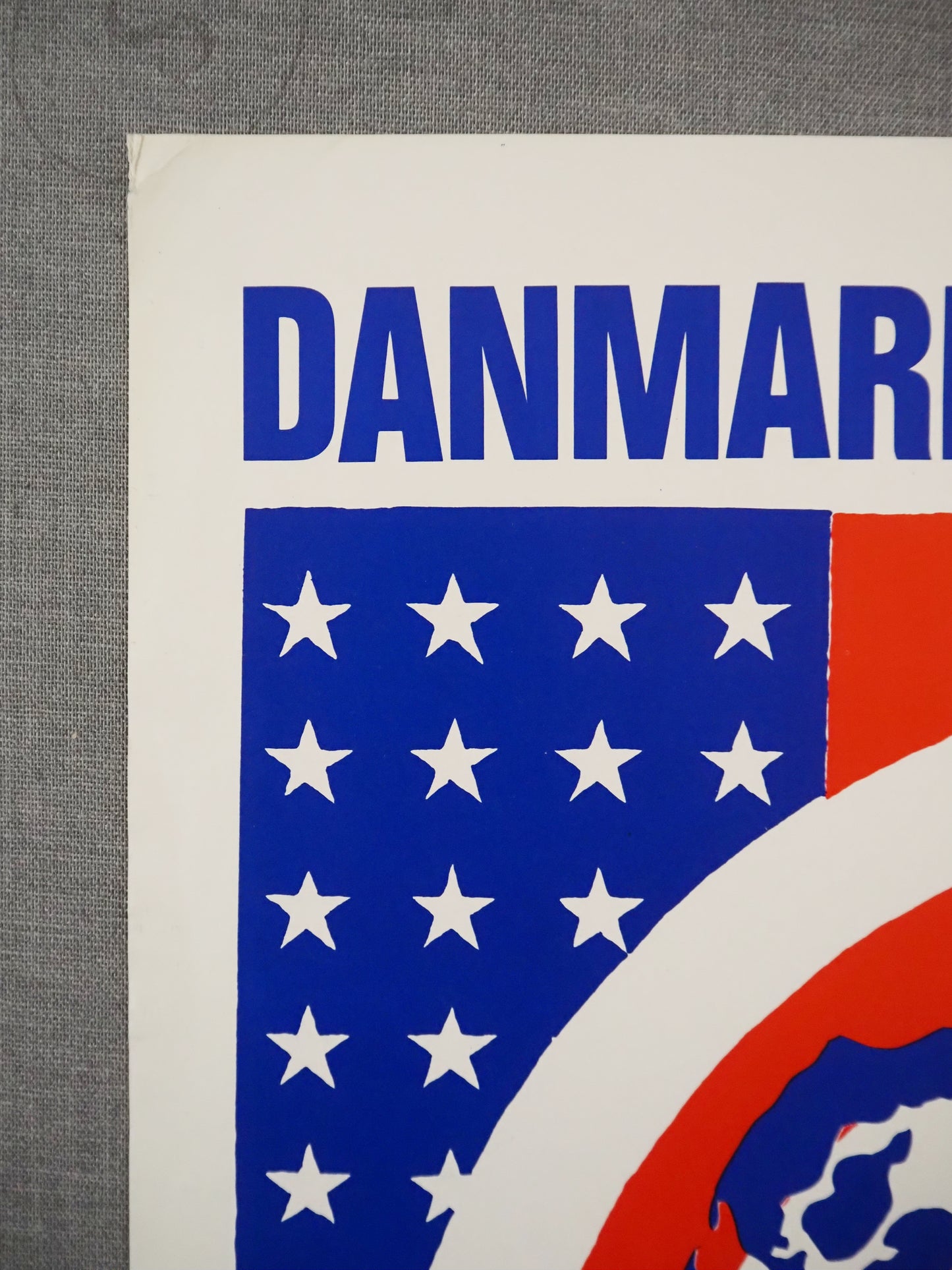 1978 Anti-Nuclear Poster – Denmark as a Target? - Original Vintage Poster