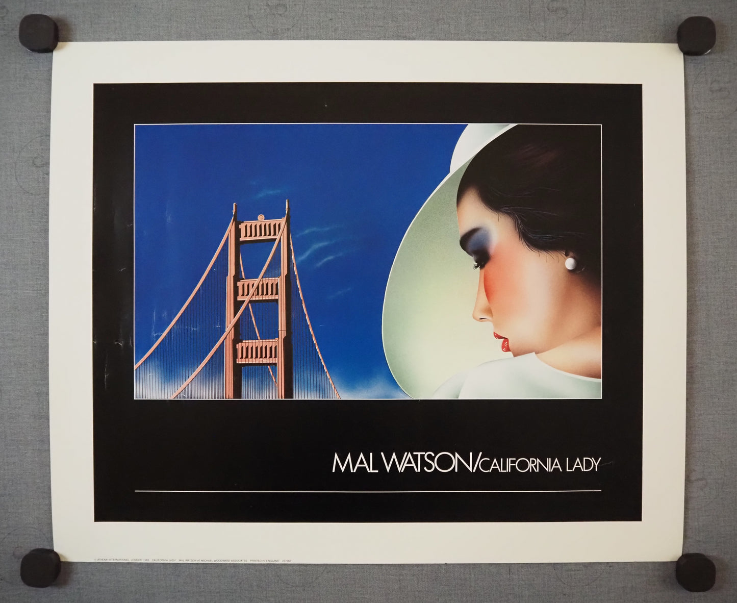 1983 California Lady by Mal Watson - Original Vintage Poster