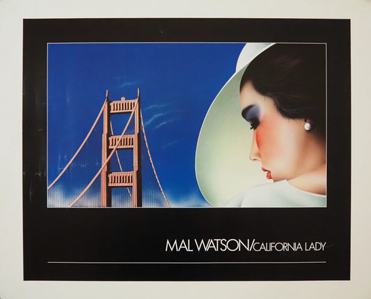 1983 California Lady by Mal Watson - Original Vintage Poster