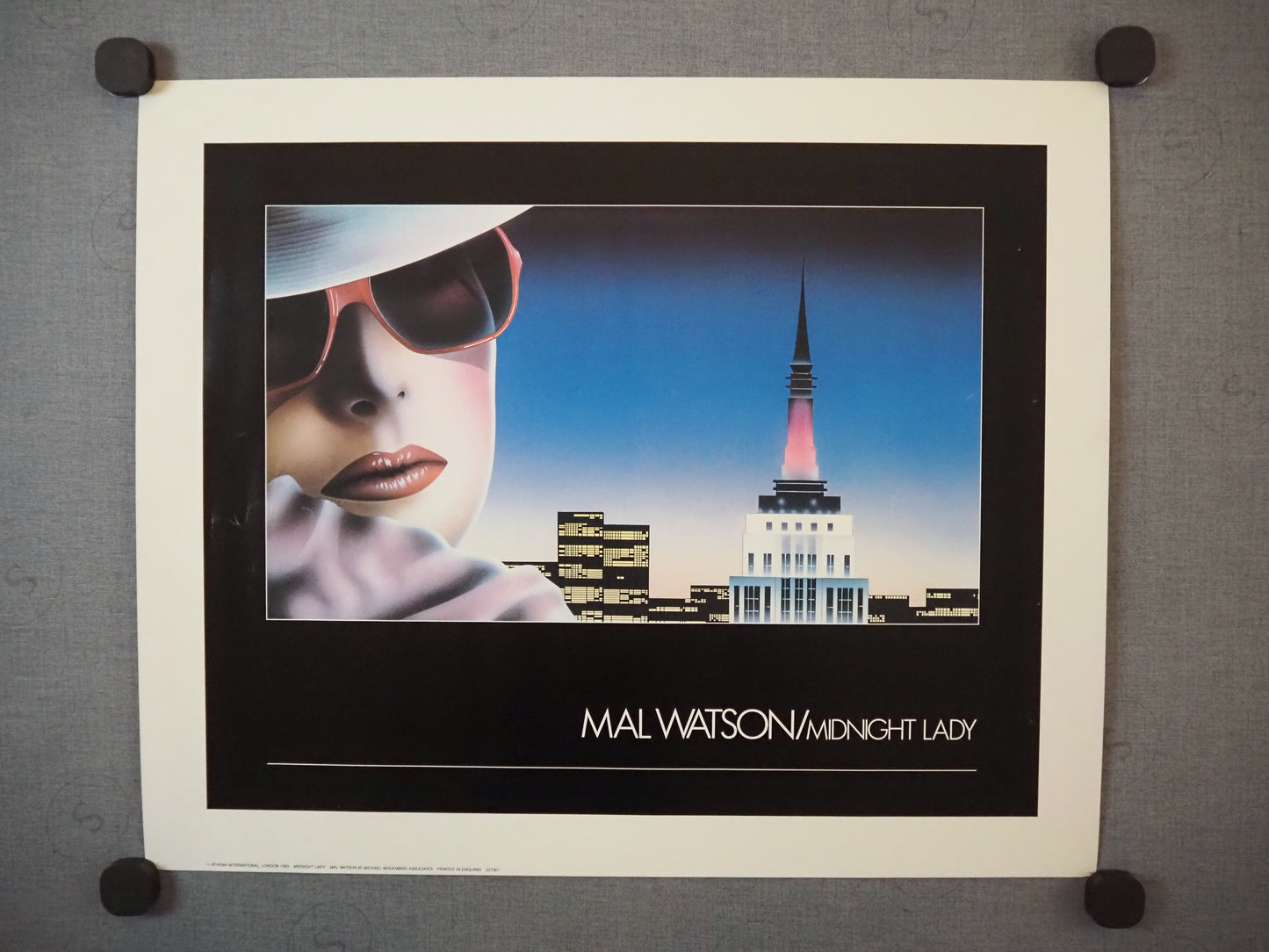 1983 Midnight Lady by Mal Watson - Original Vintage Poster