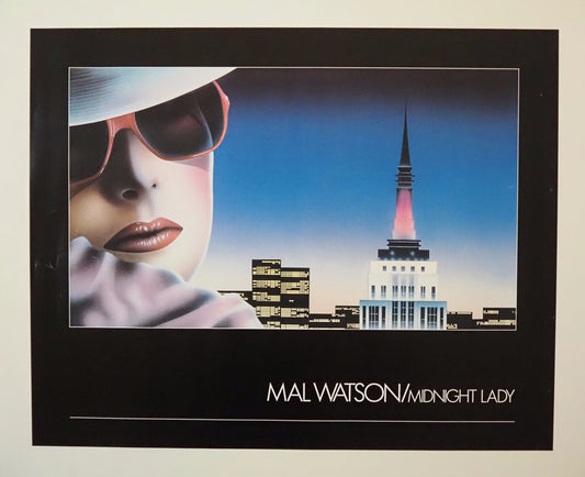 1983 Midnight Lady by Mal Watson - Original Vintage Poster