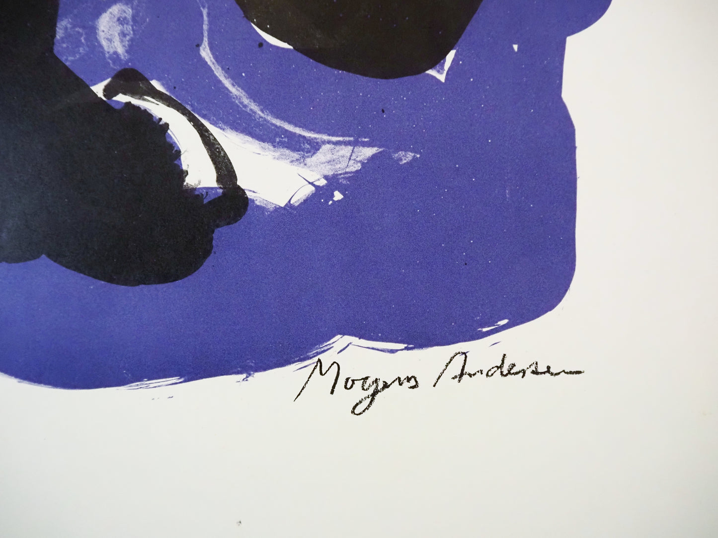 1986 Danish Modern Art Mogens Andersen - Original Vintage Poster