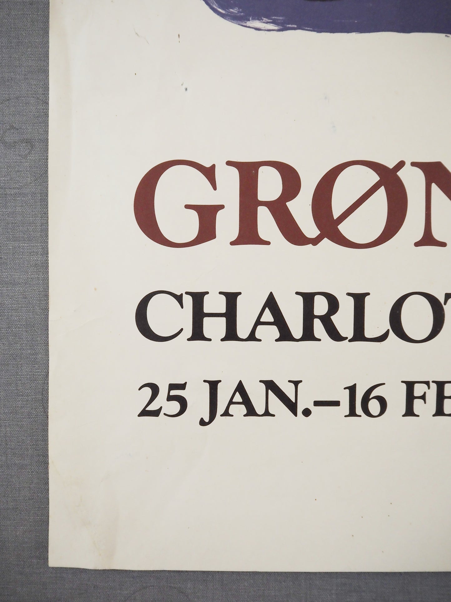 1986 Danish Modern Art Mogens Andersen - Original Vintage Poster