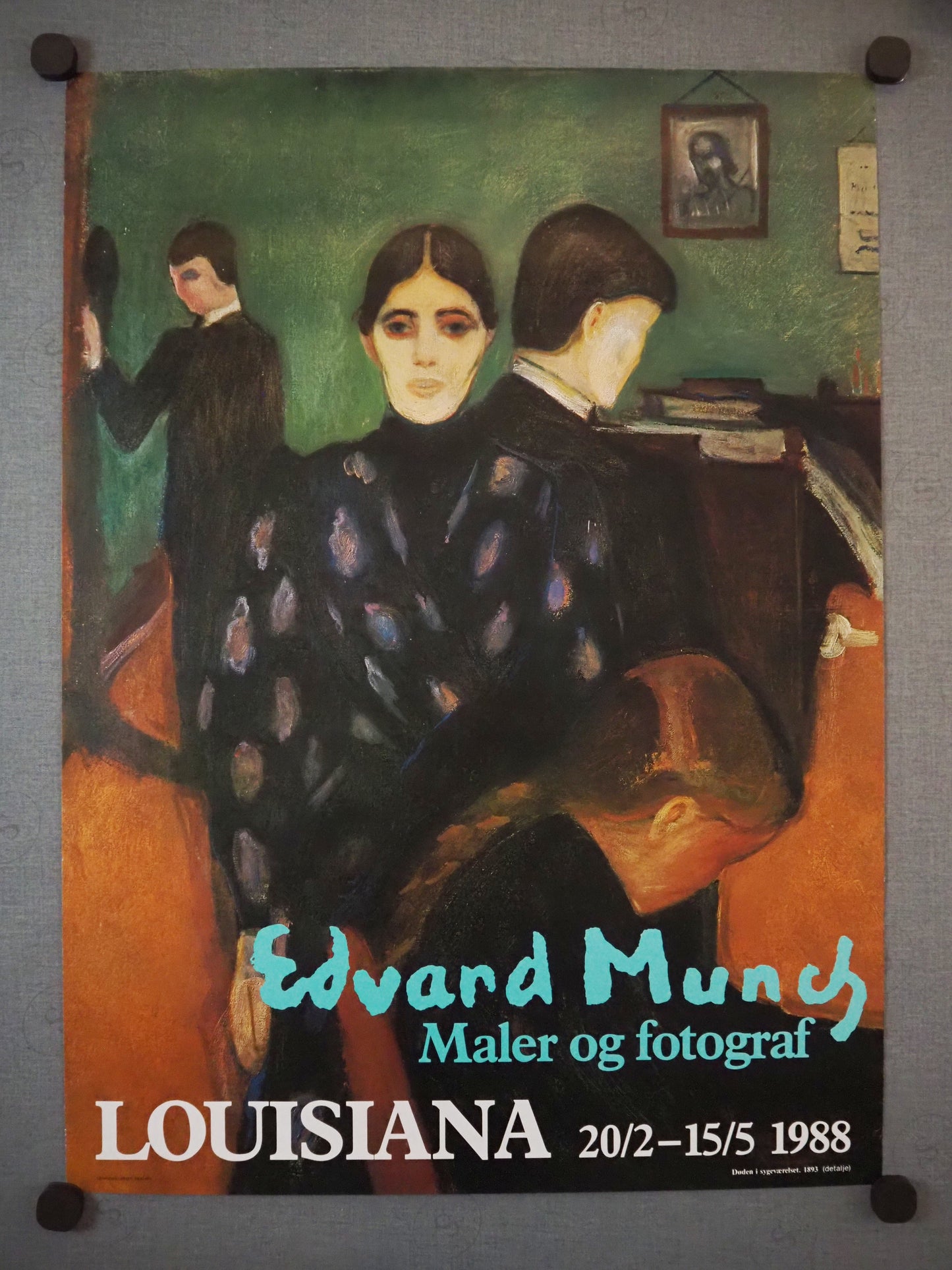 1988 Edvard Munch Louisiana Exhibition - Original Vintage Poster