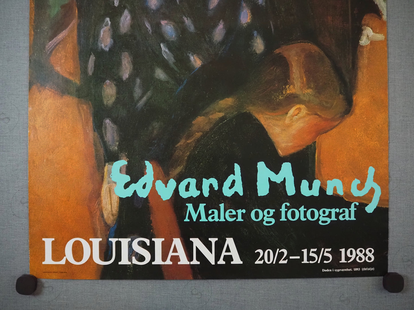 1988 Edvard Munch Louisiana Exhibition - Original Vintage Poster