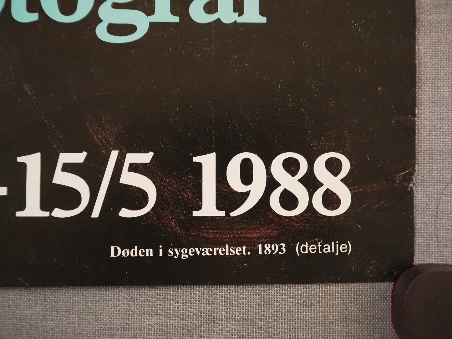 1988 Edvard Munch Louisiana Exhibition - Original Vintage Poster