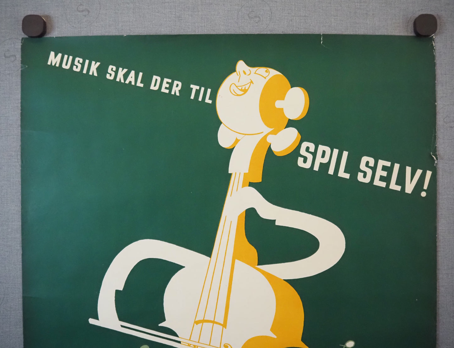 1952 Play Music Campaign by Arne Agerholm - Original Vintage Poster
