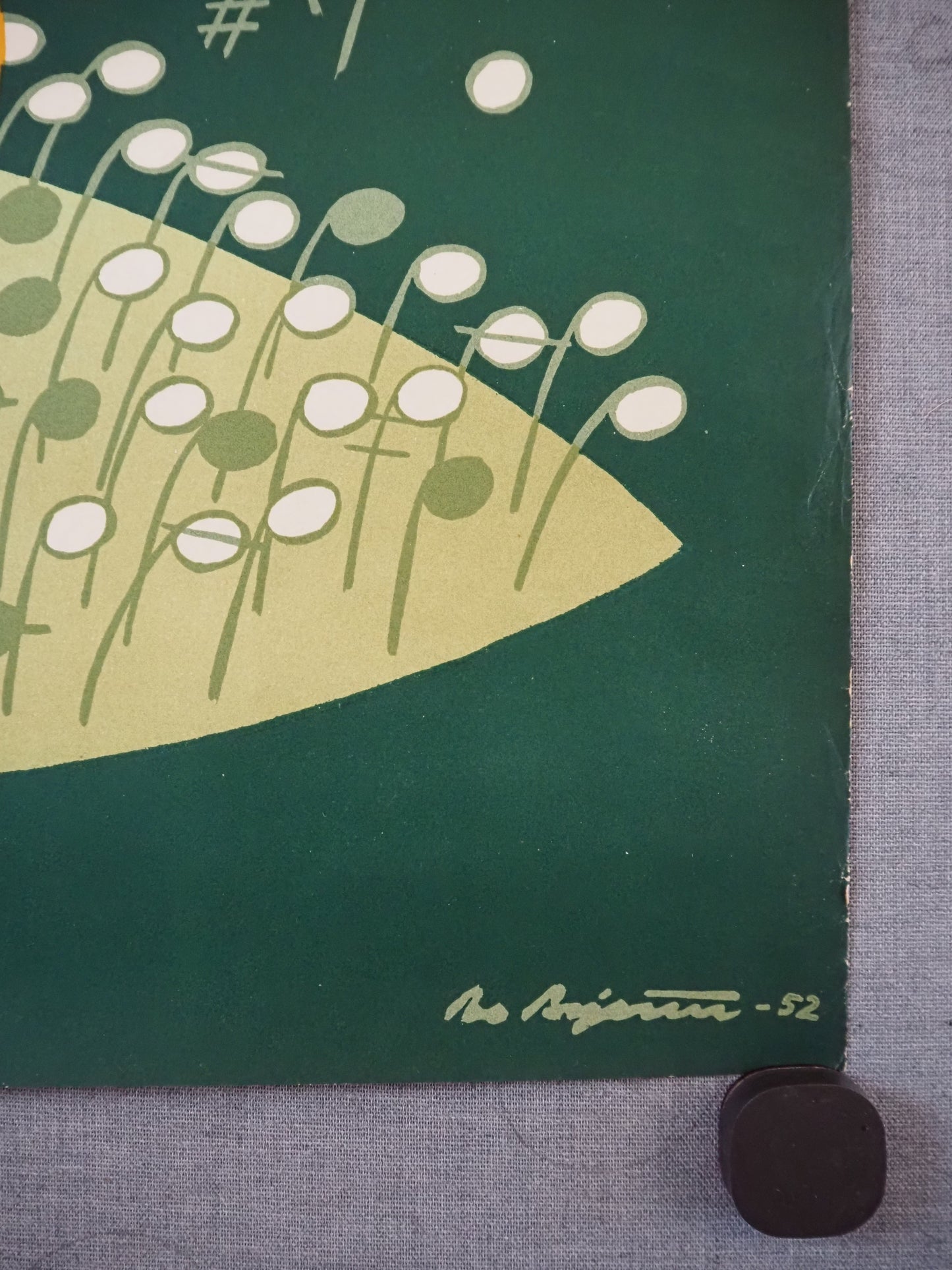 1952 Play Music Campaign by Arne Agerholm - Original Vintage Poster