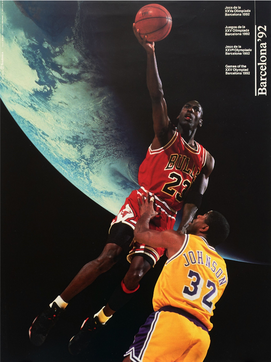 1992 Summer Olympic Games Basketball - Original Vintage Poster