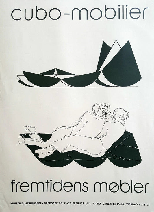 1971 Design of the Future Cubo Lounge Sofa - Original Vintage Poster