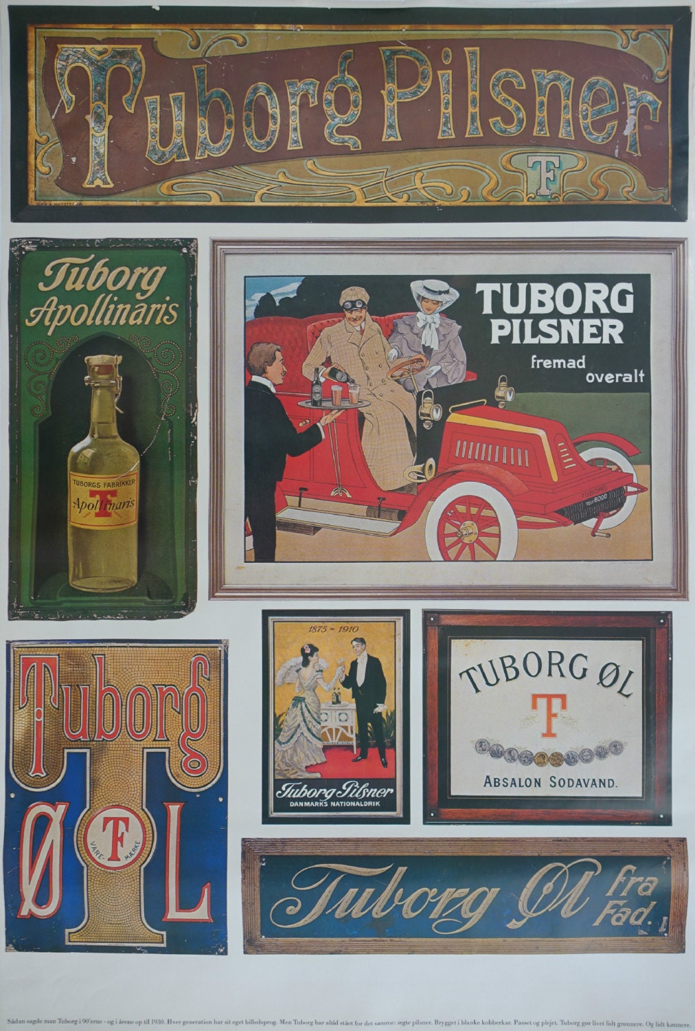 1970s Tuborg Beer Advertisement II - Original Vintage Poster