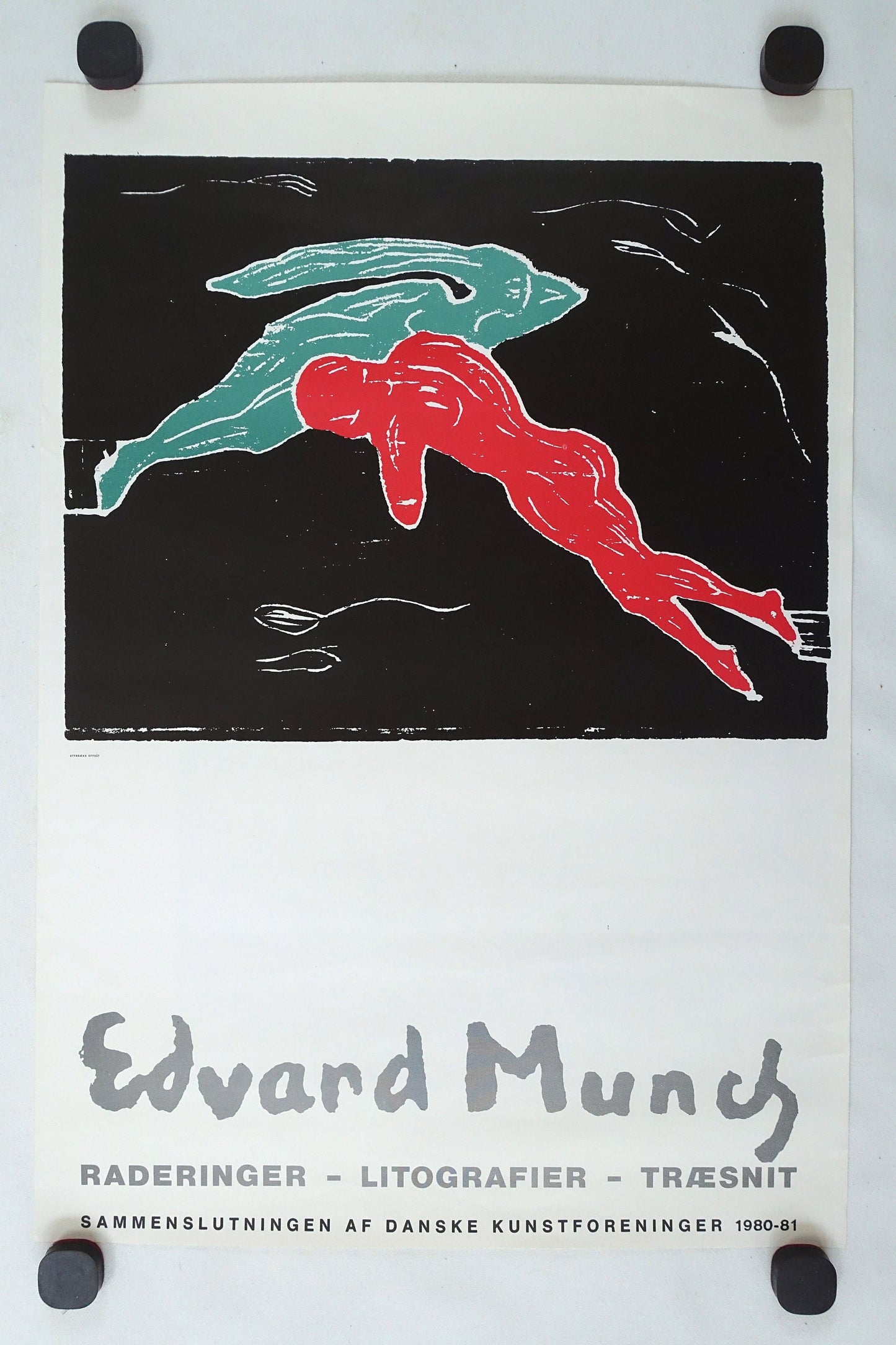 1981 Edvard Munch Exhibition Poster - Original Vintage Poster