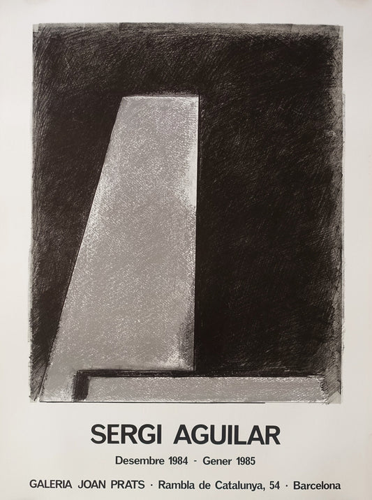 1985 Sergi Aguilar Exhibition Poster Barcelona - Original Vintage Poster