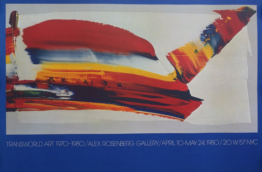 1980 Paul Jenkins Art Exhibition Poster New York - Original Vintage Poster