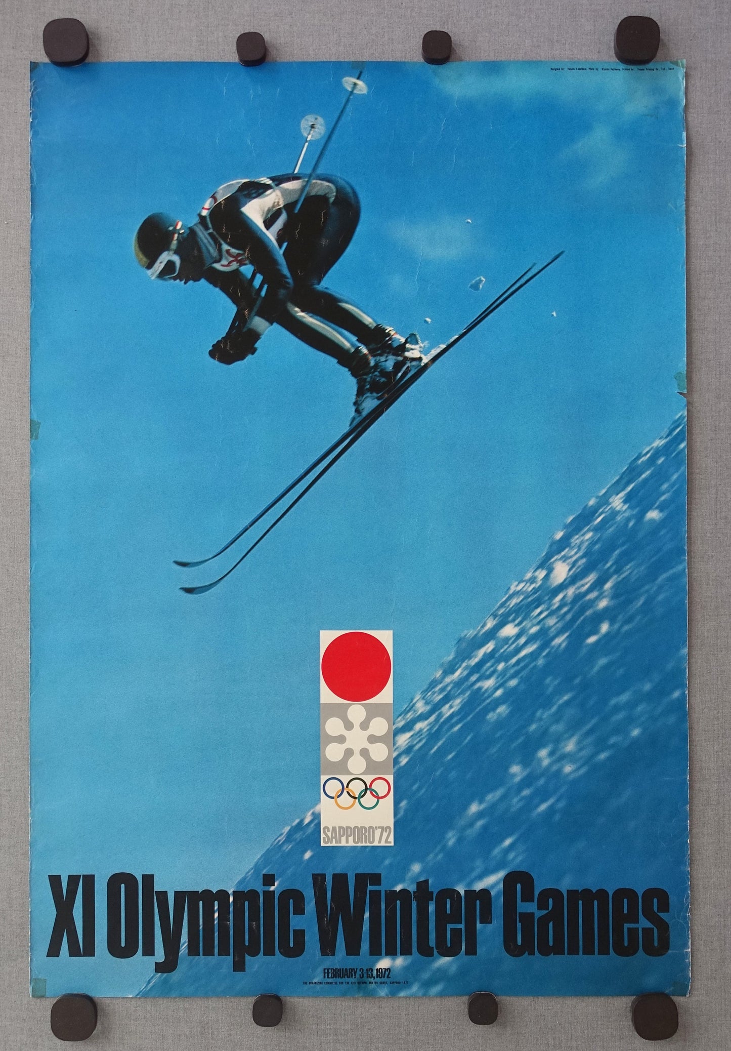 1972 Winter Olympics Japan - Original Vintage Poster