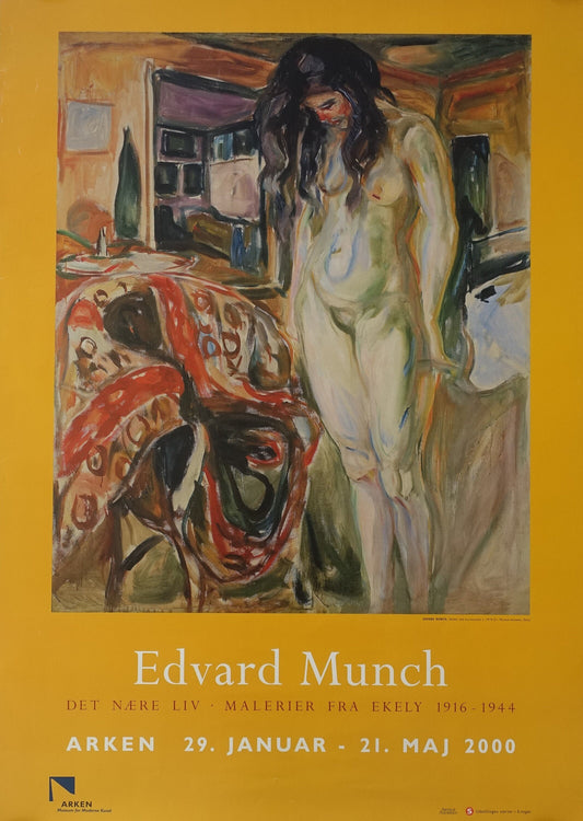 2000 Edvard Munch Exhibition Poster Arken - Original Vintage Poster