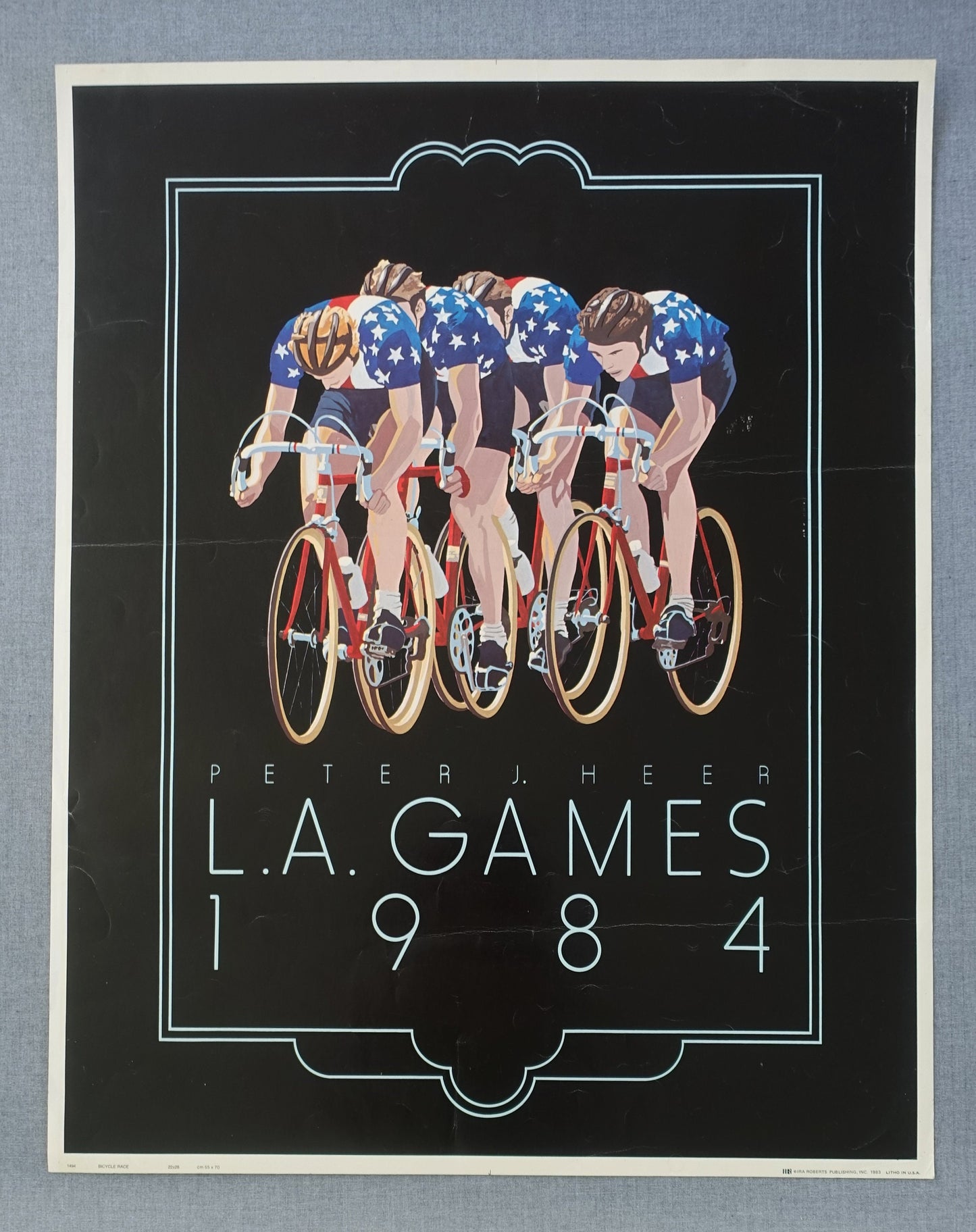 1984 Cycling L.A. Games - Original Vintage Poster