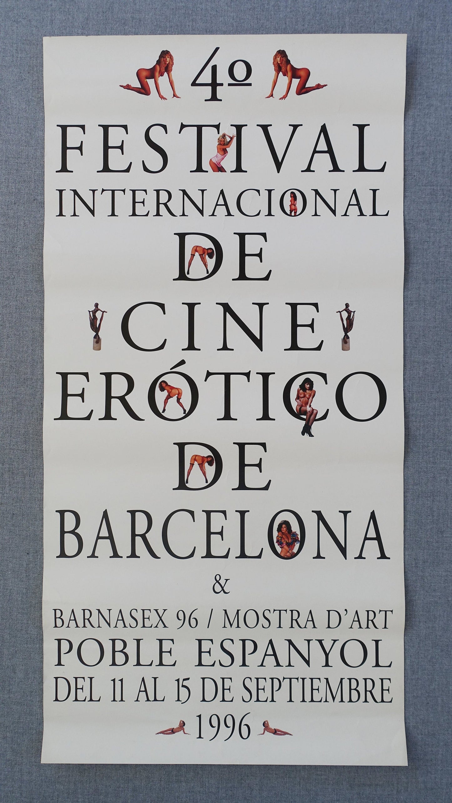 1996 Erotic Film Festival Barcelona - Original Vintage Poster