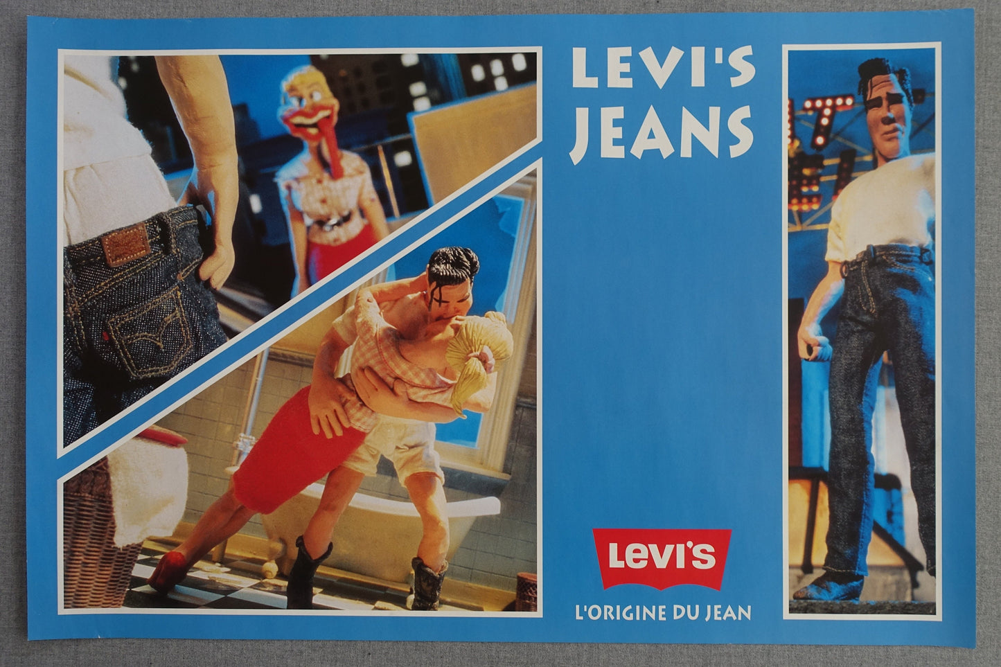 1990s Levi's Jeans Advertisement - Original Vintage Poster