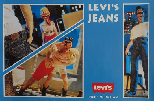 1990s Levi's Jeans Advertisement - Original Vintage Poster