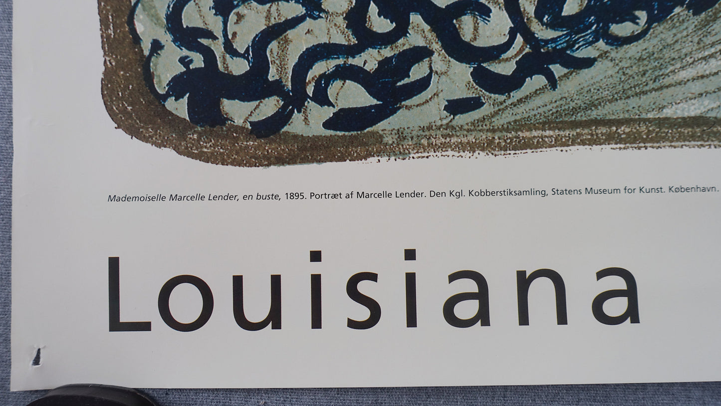 1994 Toulouse-Lautrec Exhibition Poster on Louisiana II - Original Vintage Poster