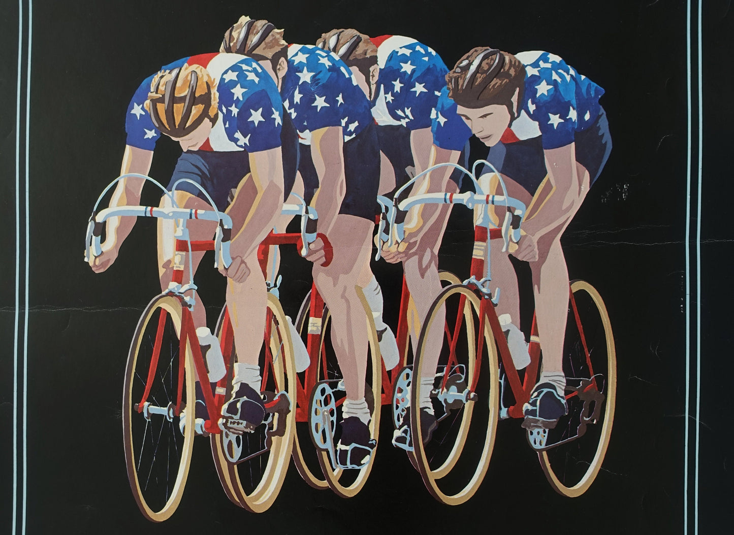 1984 Cycling L.A. Games - Original Vintage Poster