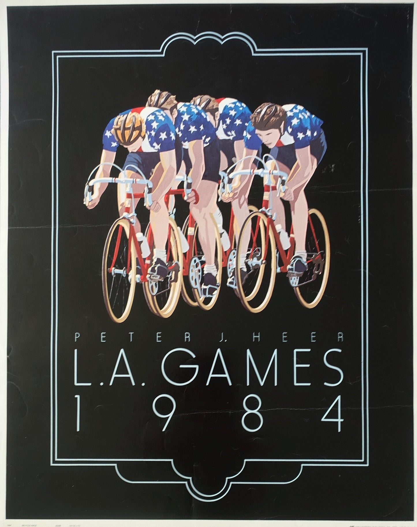 1984 Cycling L.A. Games - Original Vintage Poster