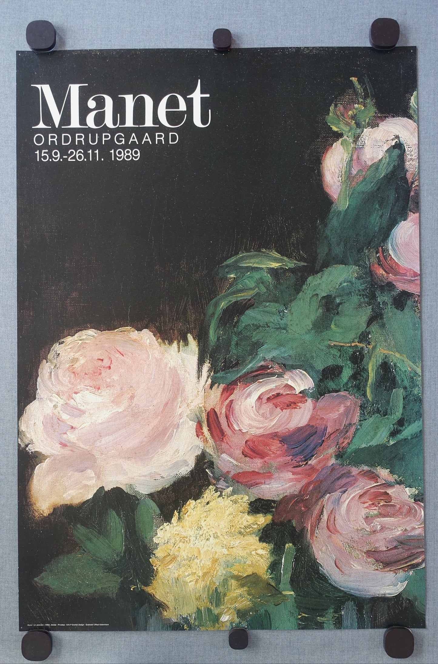 1989 Manet Exhibition Ordrupgaard - Original Vintage Poster