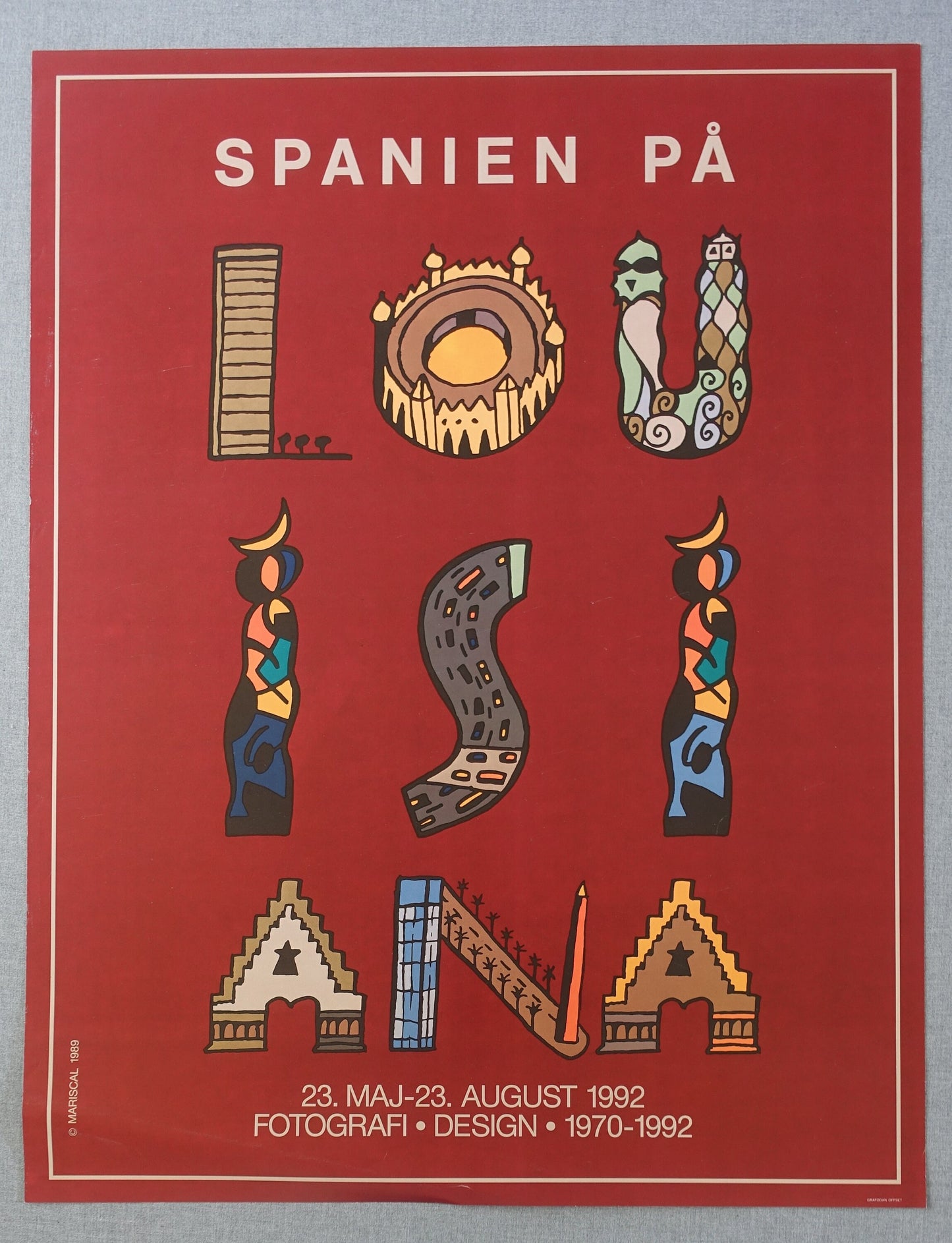 1992 Spanish Exhibition on Louisiana - Original Vintage Poster