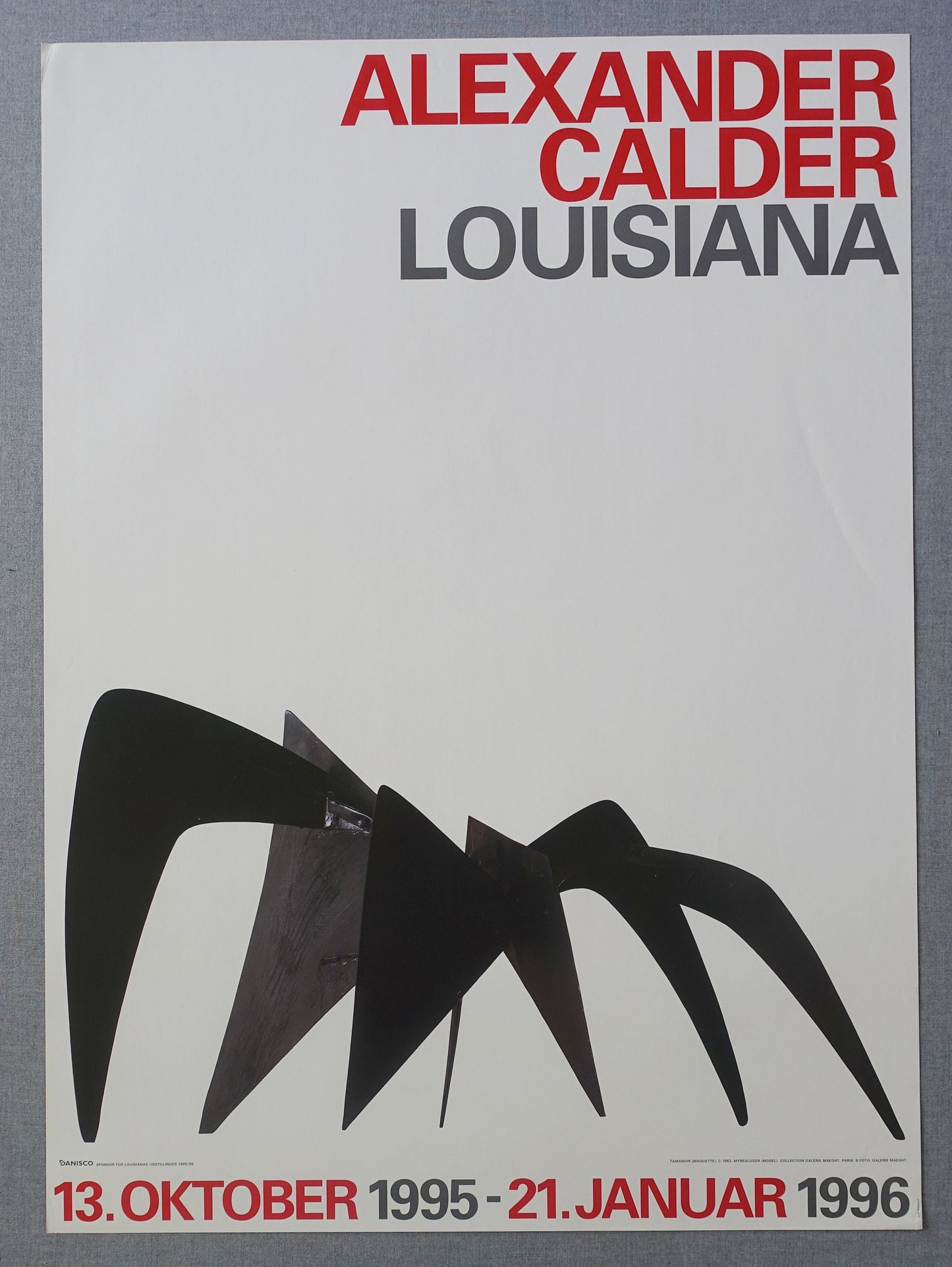 1995 Calder Exhibition Poster Louisiana - Original Vintage Poster