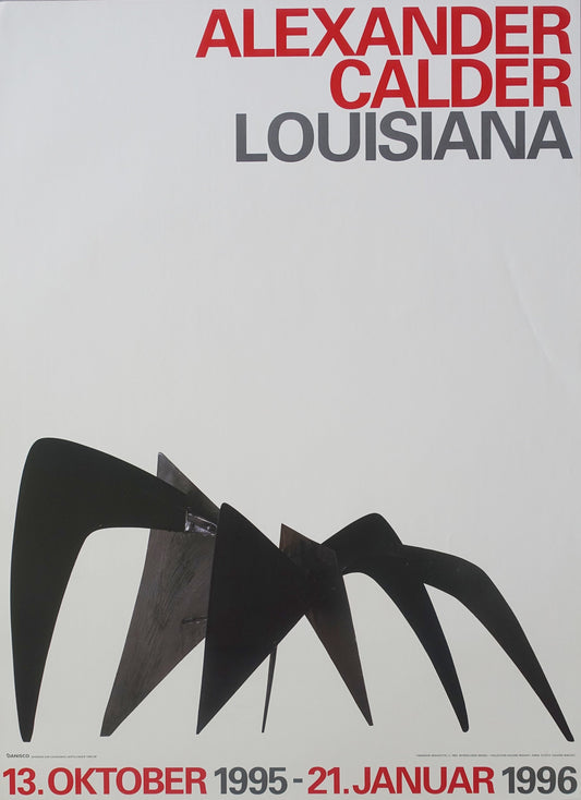 1995 Calder Exhibition Poster Louisiana - Original Vintage Poster