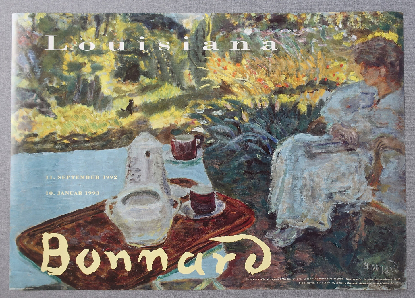 1992 Bonnard Exhibition Poster Louisiana II - Original Vintage Poster