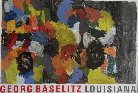 1993 Baselitz on Louisiana Museum of Modern Art II - Original Vintage Poster