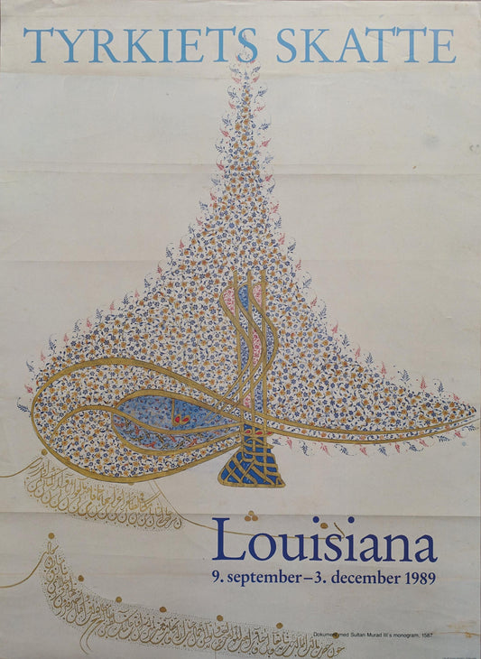 1993 Treasures of Turkey on Louisiana Museum of Modern Art - Original Vintage Poster