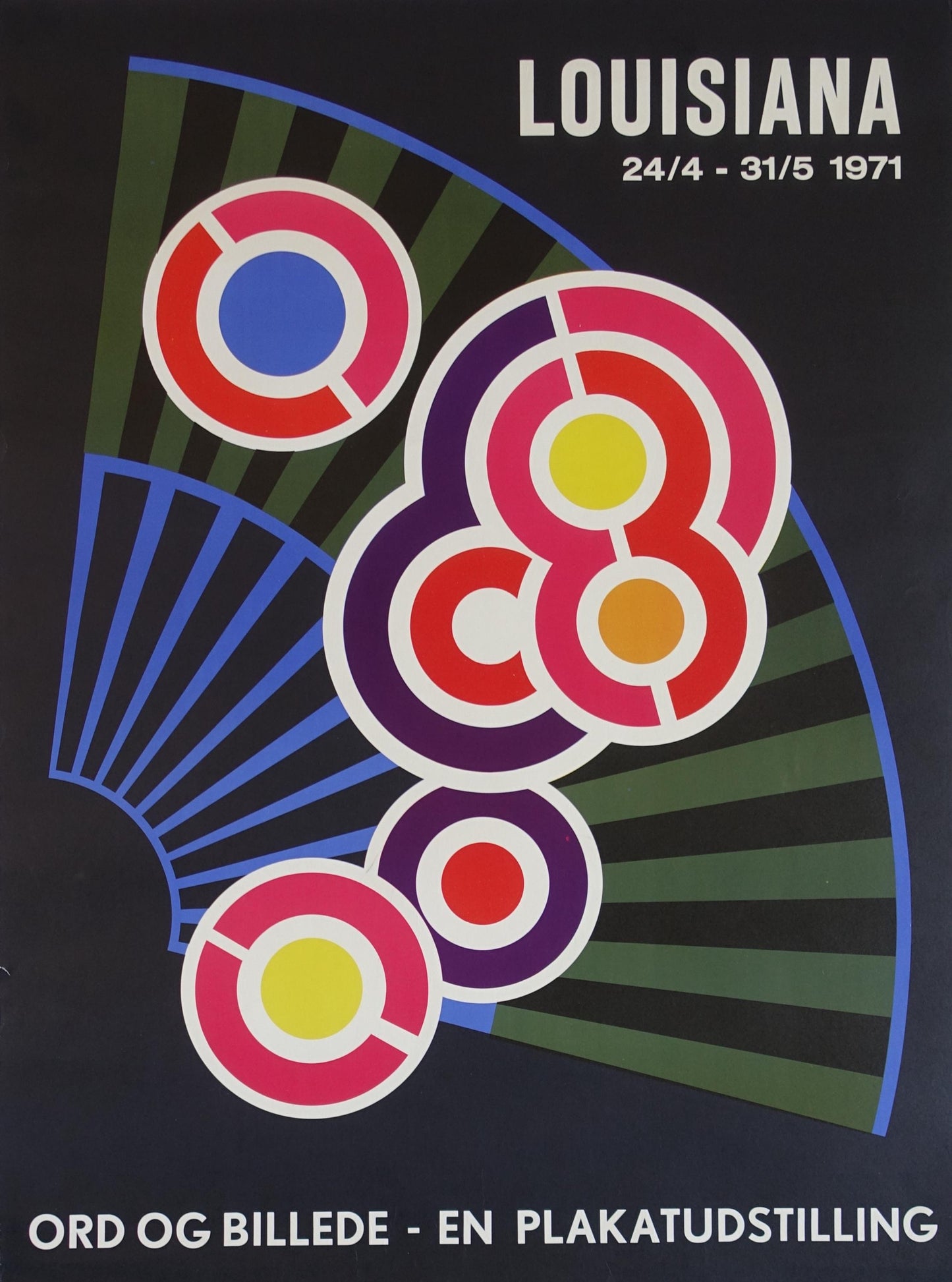 1971 Henning Damgård-Sørensen on Louisiana Museum of Modern Art - Original Vintage Poster