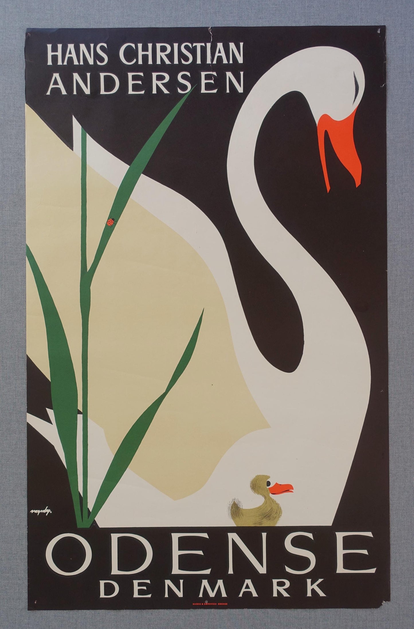 1959 Denmark Travel Poster by Viggo Vagnby - Original Vintage Poster