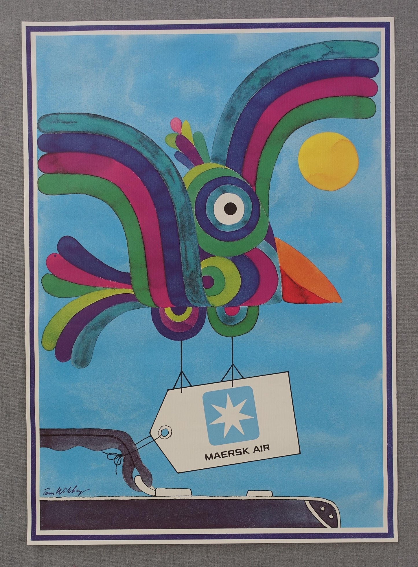 1980s Maersk Air Travel Poster II - Original Vintage Poster