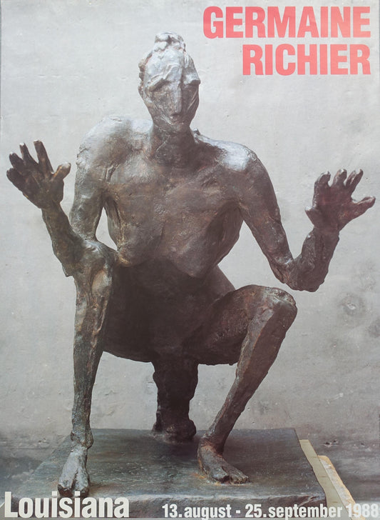 1988 Germaine Richier at Louisiana Museum of Modern Art - Original Vintage Poster