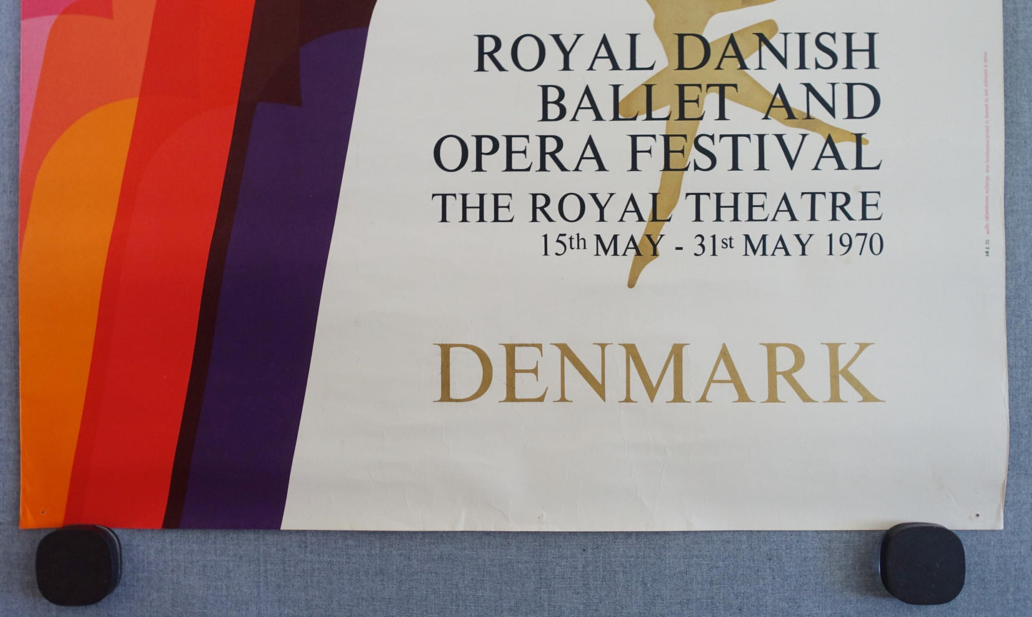 1970 Royal Danish Ballet and Opera Festival - Original Vintage Poster