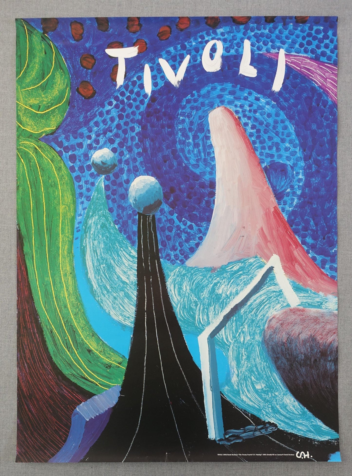 1993 Tivoli Amusement Park by David Hockney - Original Vintage Poster