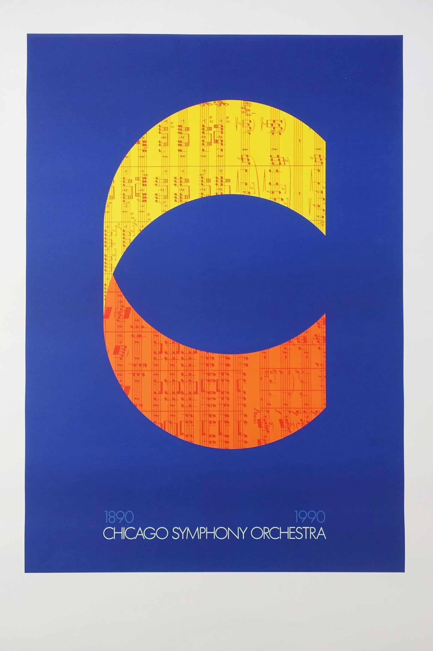 1990 Chicago Symphony Orchestra by Arnoldi - Original Vintage Poster