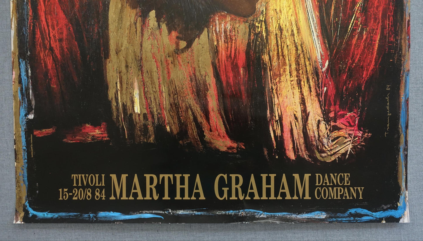 1985 Martha Graham Dance Company by Trampedach - Original Vintage Poster