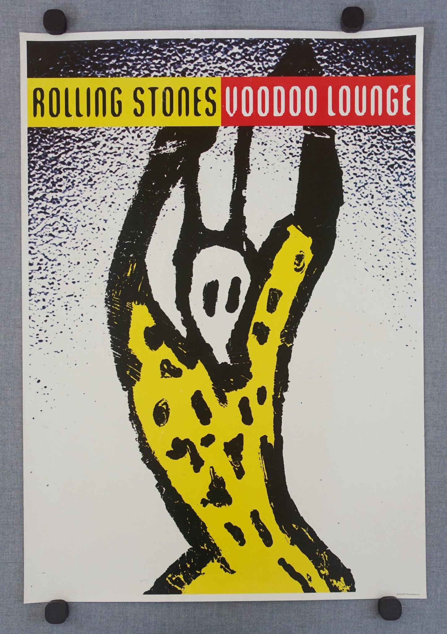 1995 Rolling Stones Woodoo Lounge - Original Vintage Poster