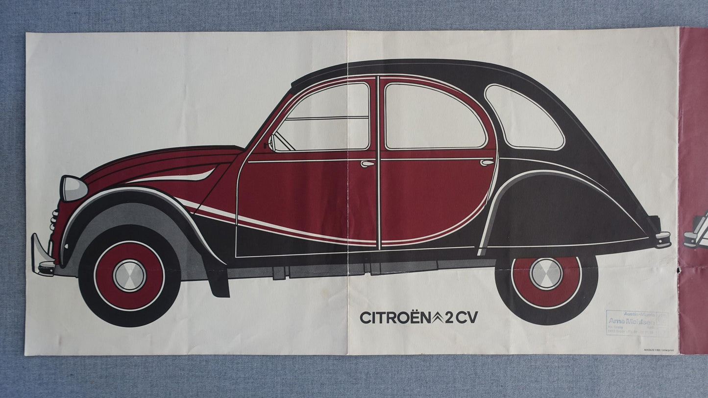 1983 2CV Citroen Advertisement - Original Vintage Poster