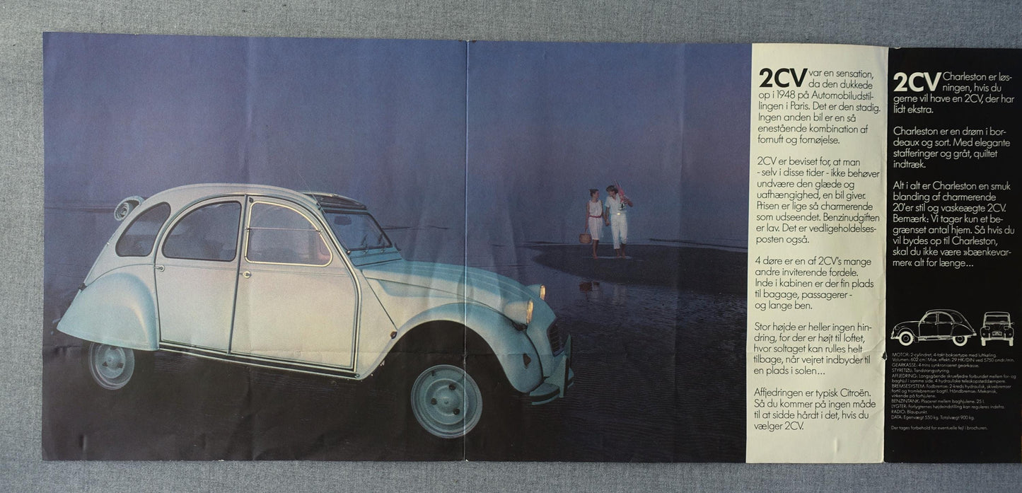 1983 2CV Citroen Advertisement - Original Vintage Poster